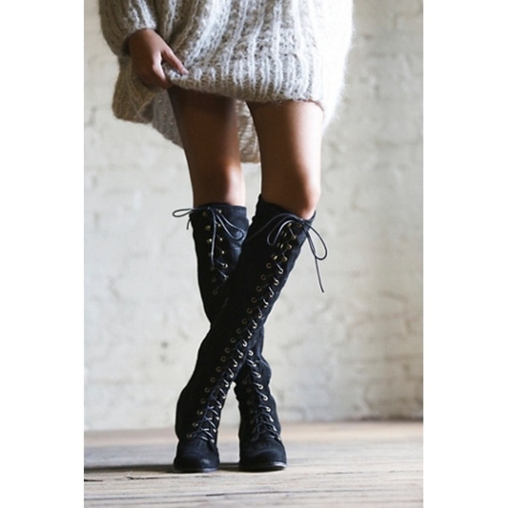 jeffrey campbell free people over the knee boots